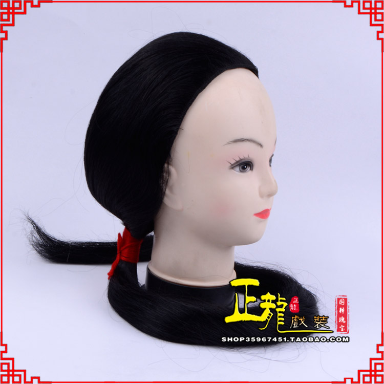 荥经古装影视演出头套花旦假发 真发古装发